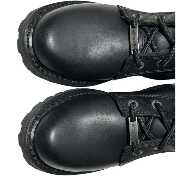 Harley-Davidson WOMEN'S Sylewood Black Leather Moto Riding Boots Size 8.5 - Picture 11 of 16